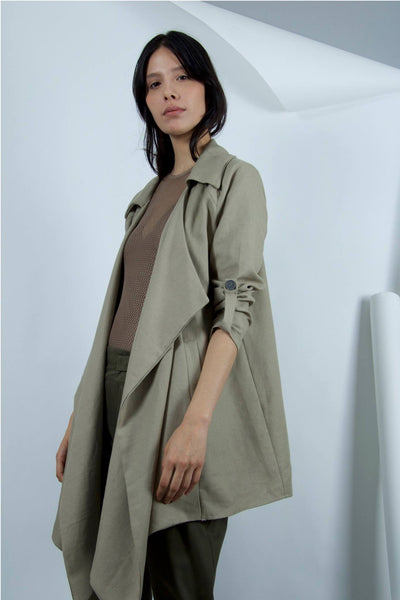 Modern jacket, oversized jacket, women's jacket, women's coat, overcoat, linen jacket, cotton jacket, seasonless jacket, designer jacket, new york, brooklyn