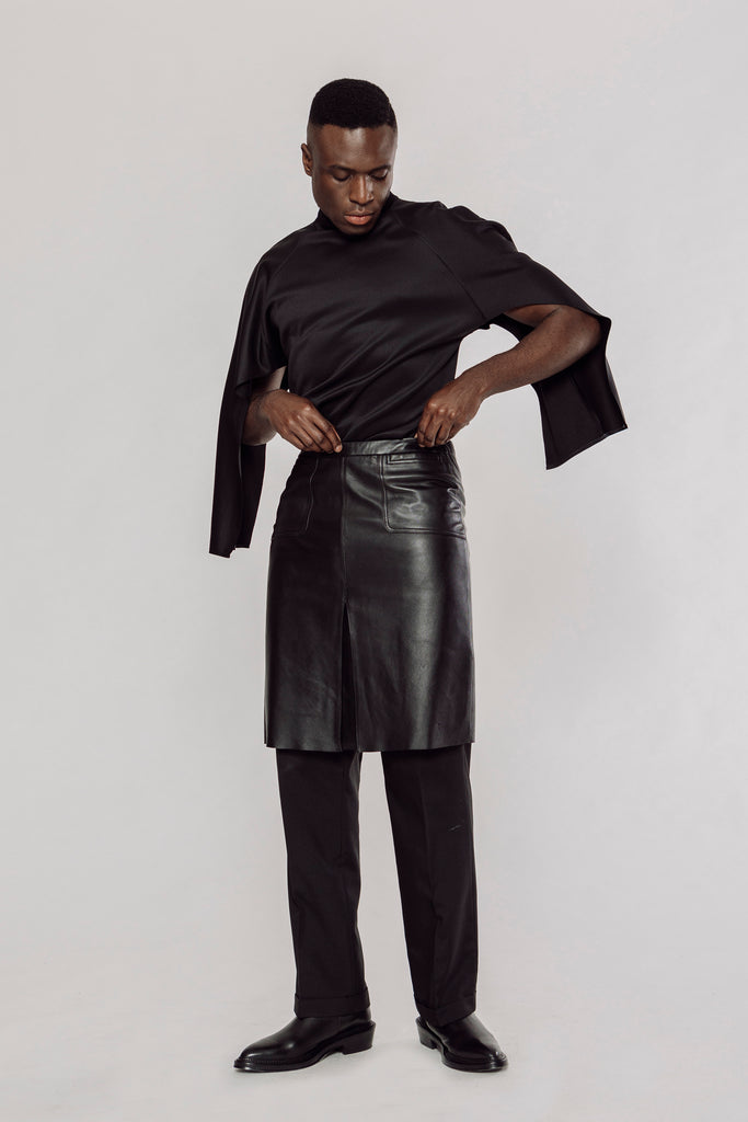 men's leather skirt, leather skirt, women's leather skirt, a line leather skirt, genderless leather skirt, high waisted leather skirt, black leather skirt, oversized leather skirt, leather, black leather