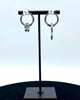 multi ring earrings, mimi hoop earrings, pearl earrings, septum earrings with pearl, asymmetrical earrings, pearl earrings, unisex pearl earrings 