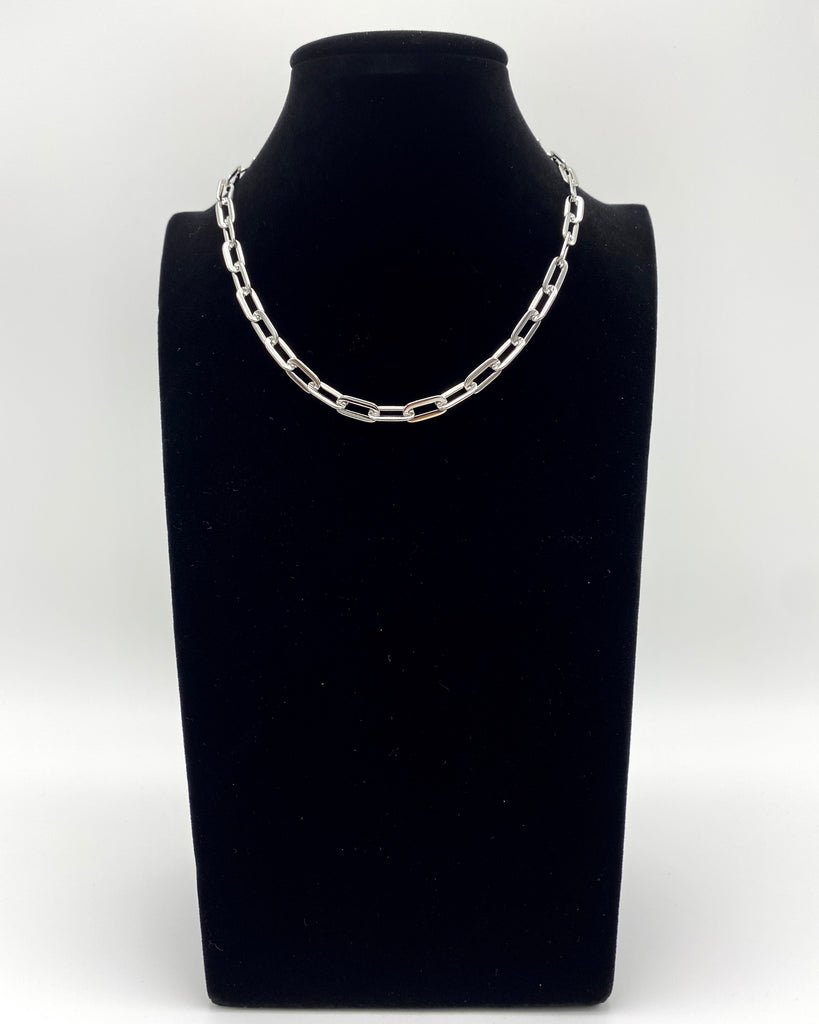 MEN'S BRASS METAL CHAIN LINK NECKLACE