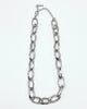 OPEN METAL OVAL LINK NECKLACE