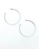 WHITE GOLD DIPPED HOOP EARRINGS