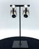 crecent moon metal hoop earrings molded with the highest stainless steel quality and sterling silver dipped