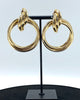 double knot earrings  Made in high-quality stainless steel and 14K karat gold-dipped.