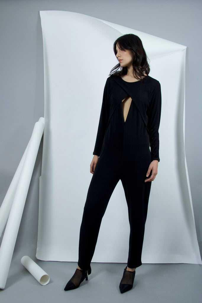 minimalist women's jumpsuit, designer women's jumpsuit, women's jumpsuit, jumpsuit, long sleeves jumpsuit, women's jumper, casual jumpsuit, fashion jumpsuit, modern jumpsuit