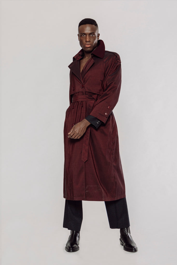 midi trench coat, men's midi trench coat, men's trench coat, midi trench coat, double breasted trench coat, men's double breasted trench coat, classic trench coat, modern trench coat