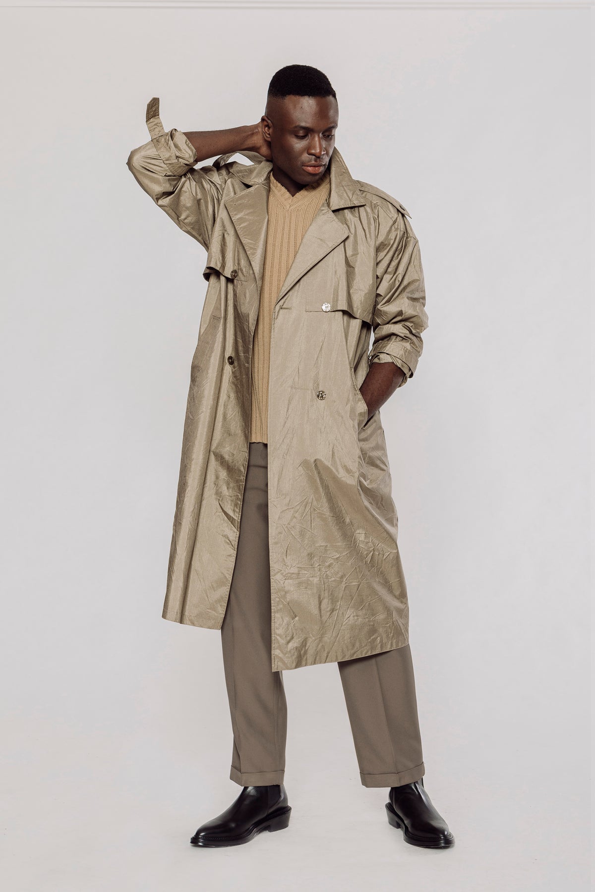 MIDI GENDERLESS TRENCH COAT – Maxmouder - Main Image