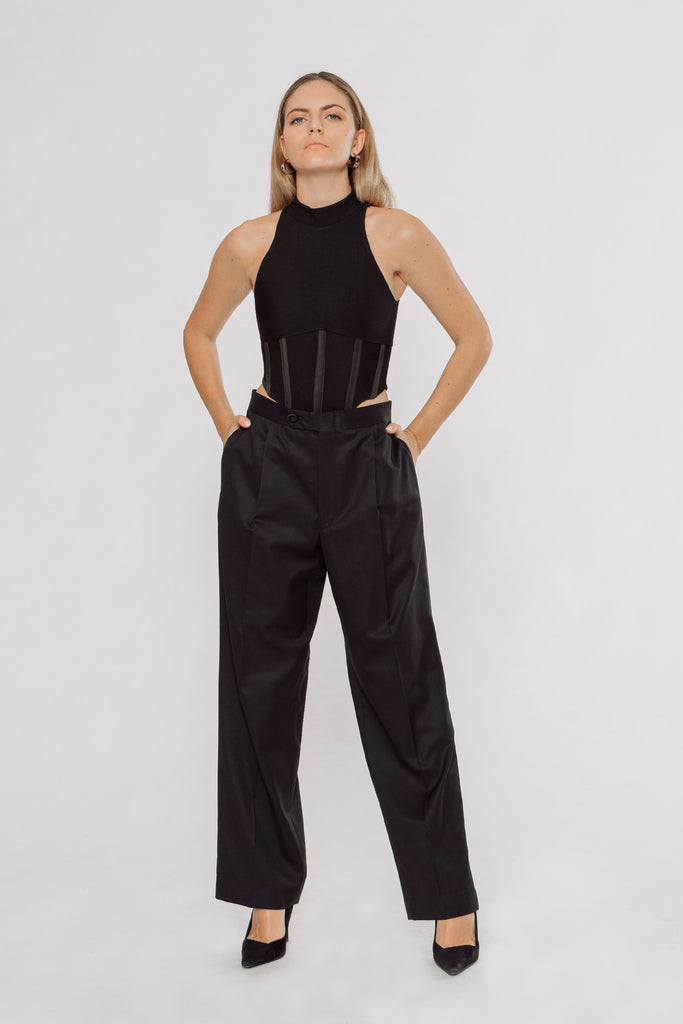 fluid wide leg pants, wide leg pants, women's wide leg pants, from pleats pants, menswear style pants, wide leg pants with pleats, wide leg pants with front pleats