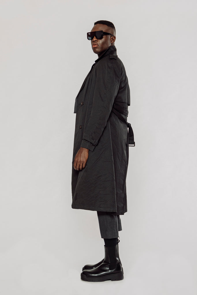 men's trench coat, men's oversized trench coat, men's double breasted trench coat, men's double breasted trench coat, trench coat, double breasted trench coat, men's oversized raincoat, balenciaga men's trench coat, balenciaga oversized raincoat