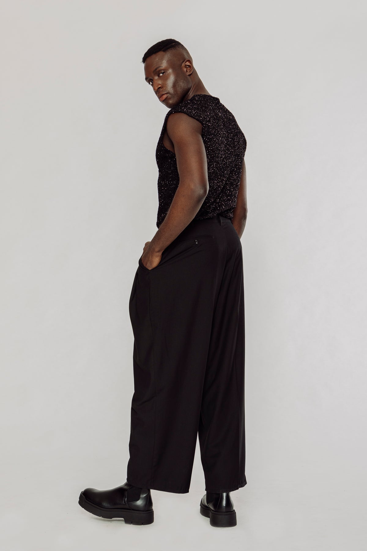 frkm scd 23aw wide-leg pants ワイドパンツスラックス