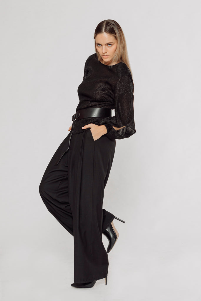 fluid wide leg pants, wide leg pants, women's wide leg pants, from pleats pants, menswear style pants, wide leg pants with pleats, wide leg pants with front pleats