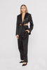 cut out blazer, cut-out blazer, cut out women's blazer, women's blazer, satin women's blazer, satin blazer, black satin blazer, women's black satin blazer, alexander mc queen blazer, designer blazer, sexy blazer, tuxedo jacket, tuxedo blazer, tuxedo jacket in black satin, tuxedo blazer in black satin, cut off sides blazer