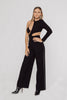 high waisted women's pants, high waisted pants, flared women's pants, flared black pants, high waisted flared pants