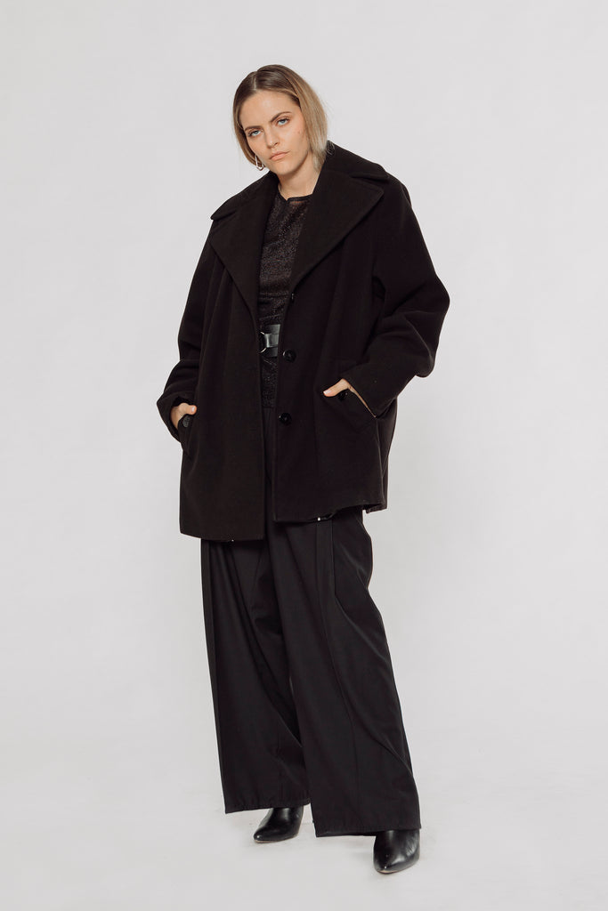 oversized women's coat, women's wool coat, oversized coat, oversized black coat, oversized black wool coat, waterproof wool coat, balenciaga coat, balenciaga jacket, oversized black wool coat, oversized women's wool coat, oversized black coat, black coat, black wool coat